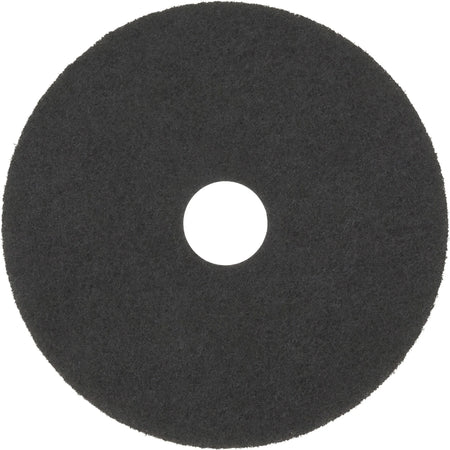 3M Black Stripper Pad 7200 - Round - 10’’ Diameter - Stripping Floor - Concrete Vinyl Composition Tile (VCT) - Machines