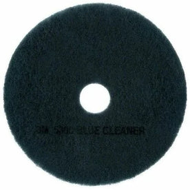 3M Blue Cleaner Pad 5300 - 17’’ Scrubbing Pads - Polyester & Nylon - 5/Carton - Floor Machines Accessories