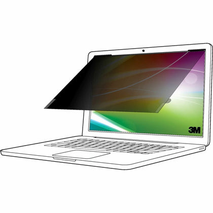 3M Bright Screen Privacy Filter for 12.5in Laptop - Matte Black - 16:9 - Anti-glare - Filters & Protectors