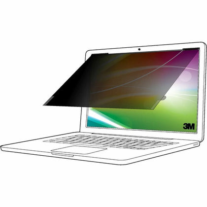 3M Bright Screen Privacy Filter for 15.6’’ Laptop - Matte Black Scratch & Fingerprint Resistant - Filters Protectors