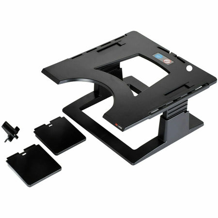 3M Ergonomic Notebook Riser: 6’’ Height x 13’’ Width Depth - Black - Computer / Laptop Accessories