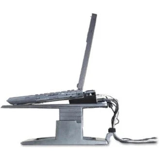 3M Ergonomic Notebook Riser: 6’’ Height x 13’’ Width Depth - Black - Computer / Laptop Accessories