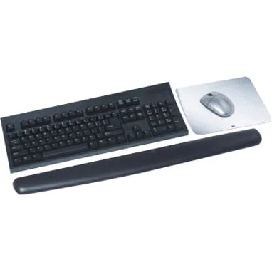 3M Gel Wrist Rest: Comfortable Support for Wrists - Black 2.50’’ x 25’’ - Mouse Pads & Rests