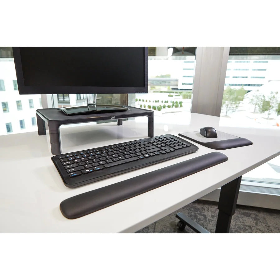 3M Gel Wrist Rest for Keyboard - Ergonomic Support Comfort - Mouse Pads & Rests