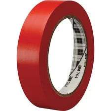 3M General-Purpose Vinyl Tape 764 - 36 yd Length x 1’’ Width 5 mil Thickness - Red - Rubber - 4 - Polyvinyl Chloride