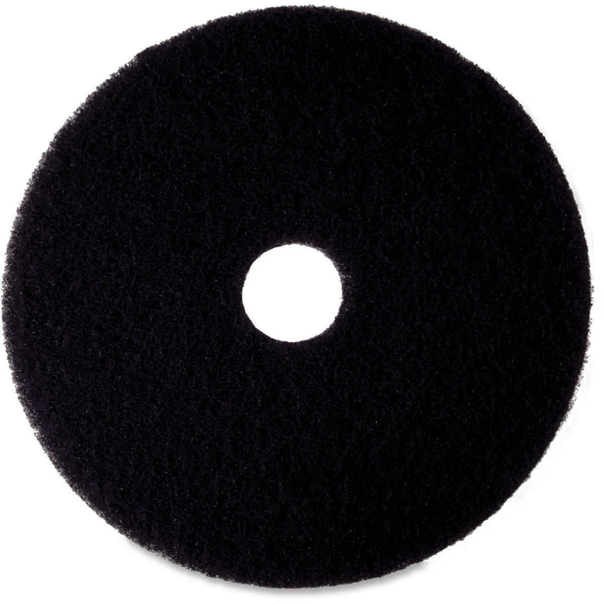 3M High Productivity Pad - 17’’ Diameter - Fiber - Black - 5 / Carton - Floor Machines & Accessories
