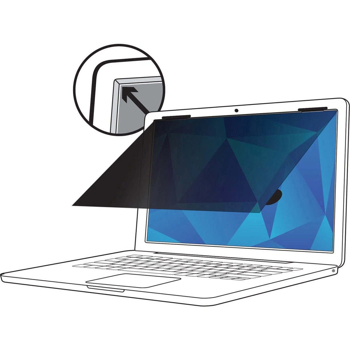 3M PF14.0W Privacy Filter for 14’’ Widescreen Notebook - Anti-glare - 1 Each - Screen Filters & Protectors