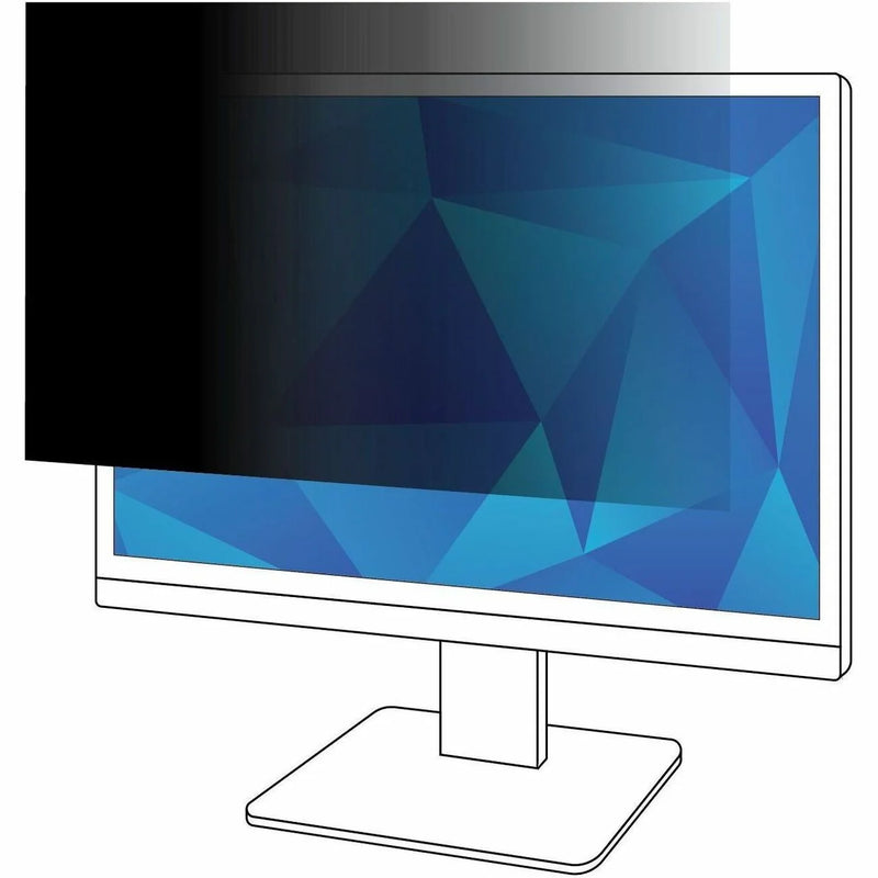 3M PF200W9B Black Privacy Filter for 20’’ Widescreen LCD Monitor - Screen Filters & Protectors