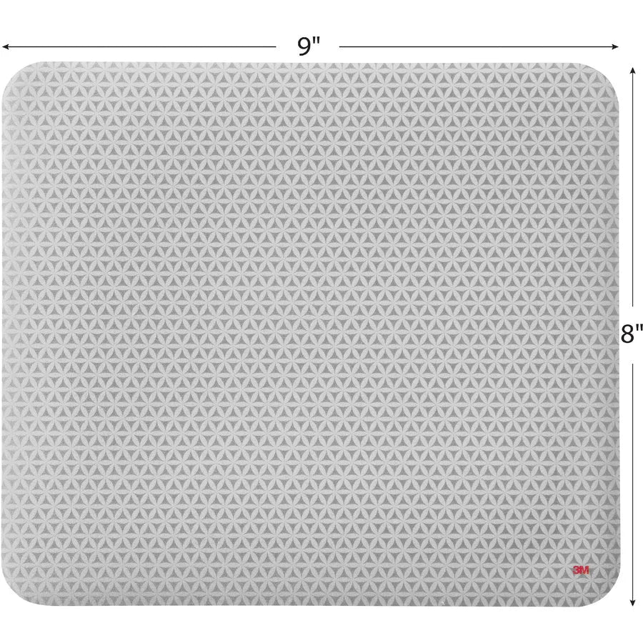 3M Precise Mouse Pad: Gray Bitmap Design 0.30’’ x 8’’ Foam - 1 Each - Pads & Wrist Rests
