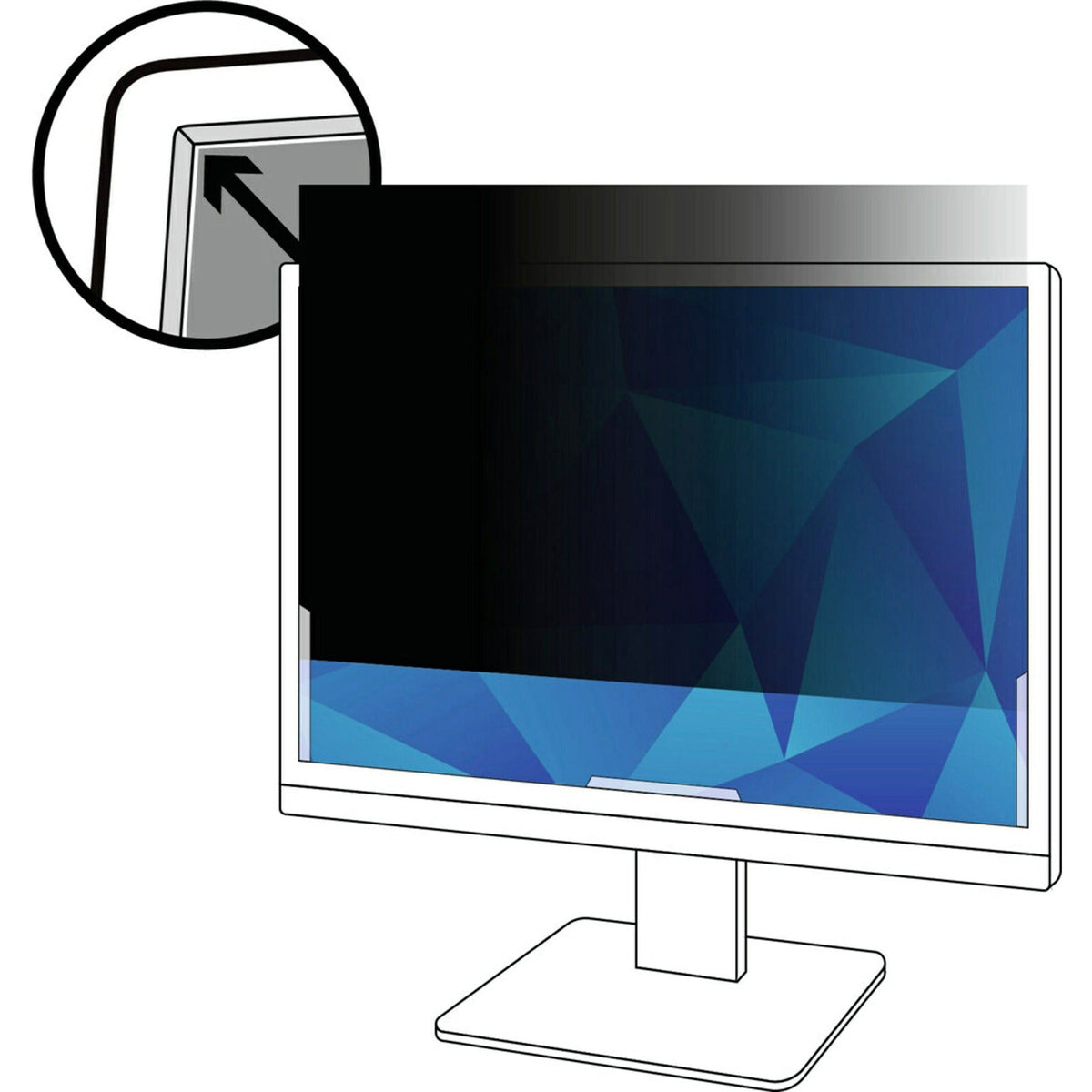 3M Privacy Filter Black, Matte - 2000