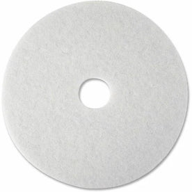3M White Super Polish Pads - 12’’ Round Floor for Polishing & Buffing - Machines Accessories
