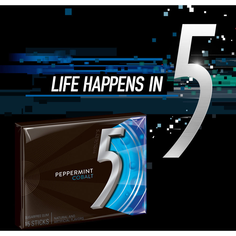 5 Gum Cobalt 5 Peppermint Sugar-free Gum - Alternate-Image2