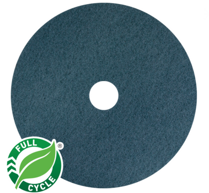 AMERICO Aqua Burnishing Pads: 24 in, Synthetic Fiber, 3000 RPM Max Speed, 5 PK