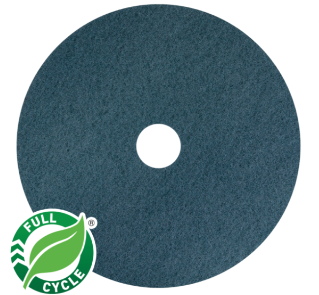 AMERICO Aqua Burnishing Pads: 24 in, Synthetic Fiber, 3000 RPM Max Speed, 5 PK