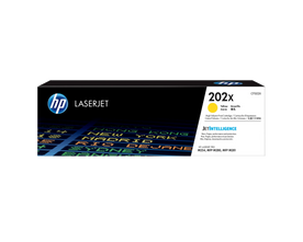 HP 202X (CF502X) Original High Yield Laser Toner Cartridge - Yellow - 1 Each
