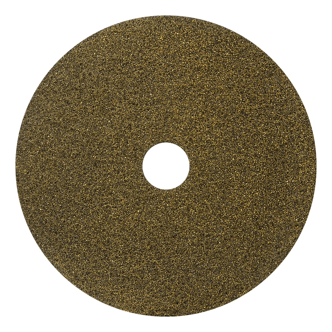 AMERICO Black DIAMOND Yellow Initial Polishing Pads: 17 in, Synthetic Fiber, 3000 RPM Max Speed, 2 PK