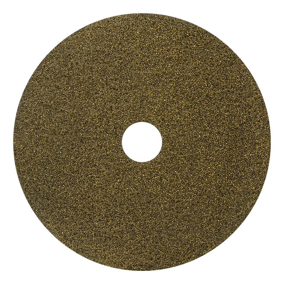 AMERICO Black DIAMOND Yellow Initial Polishing Pads: 17 in, Synthetic Fiber, 3000 RPM Max Speed, 2 PK