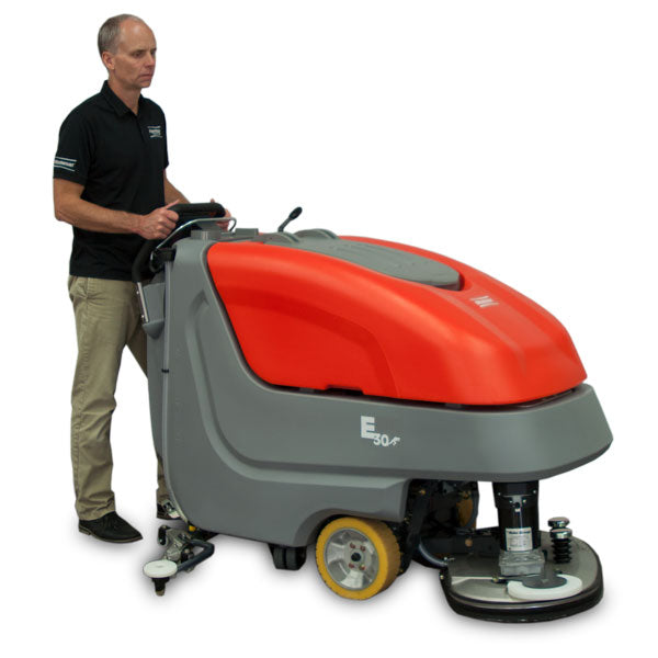 Minuteman E30 30″ Walk‑Behind Floor Scrubber, Heavy‑Duty Disc with Traction Drive
