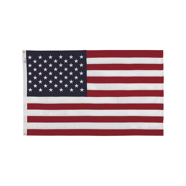 Valley Forge American Flag 3' x 5', embroidered, polyester, 2 pack