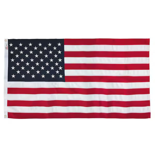 Valley Forge American Flag 3' x 5', embroidered, polyester, 2 pack