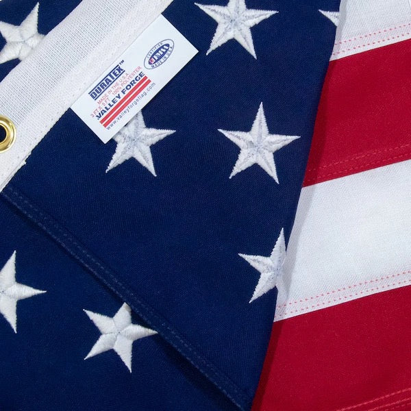Valley Forge American Flag 3' x 5', embroidered, polyester, 2 pack