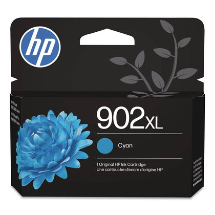 HP 902XL Original High Yield Inkjet Ink Cartridge, 750 Pages, 1 Each, Cyan
