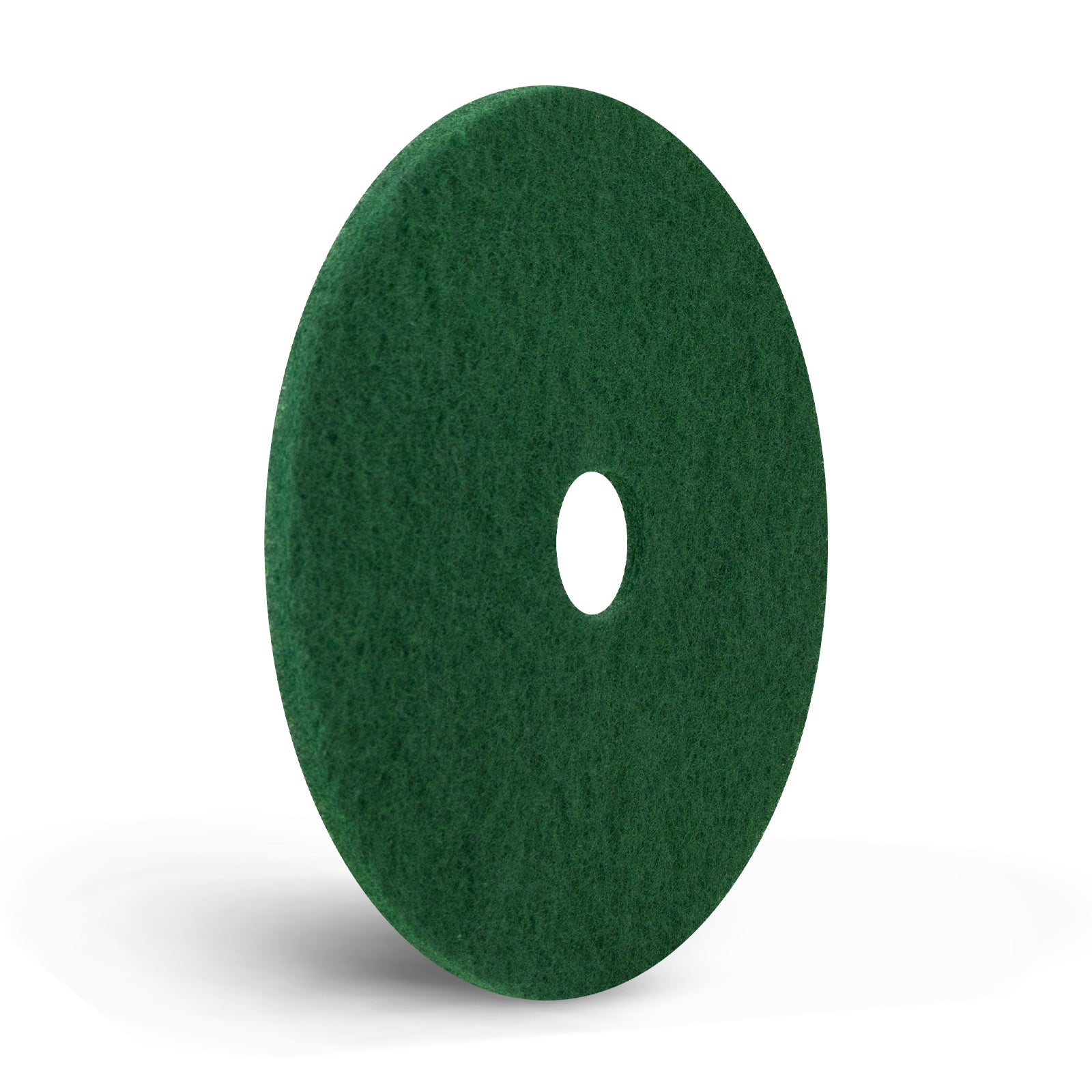 AMERICO Green Scrub Pads: 17 in, Synthetic Fiber, 350 RPM Max Speed, 5 PK