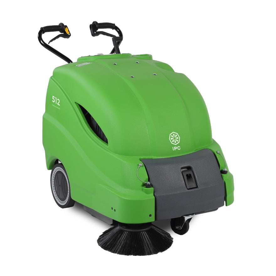 IPC 512 28″ Walk-Behind Vacuum Sweeper – Battery-Powered Commercial Floor Sweeper