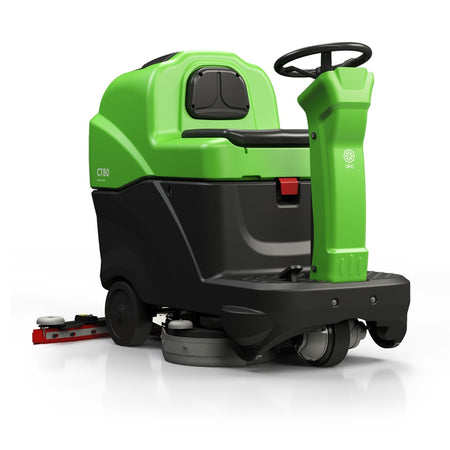 IPC Eagle CT80BT70-OBC-200 28” Rider Floor Scrubber w/ 25A On-Board Charger (4) 6V 200Ah Gel Batteries Pad Drivers (P)