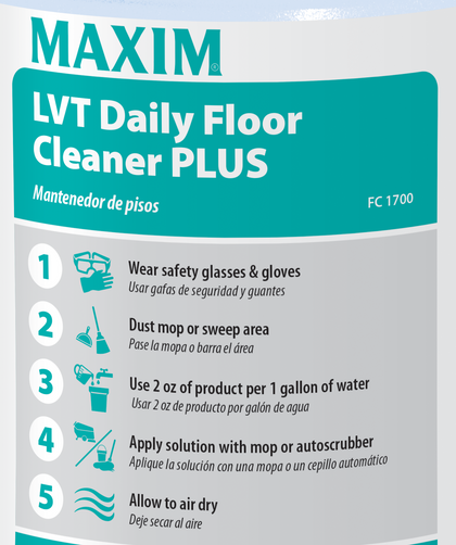 Midlab LVT Daily Floor Cleaner Plus 4 / Carton - Floor/Carpet Cleaners & Protectors