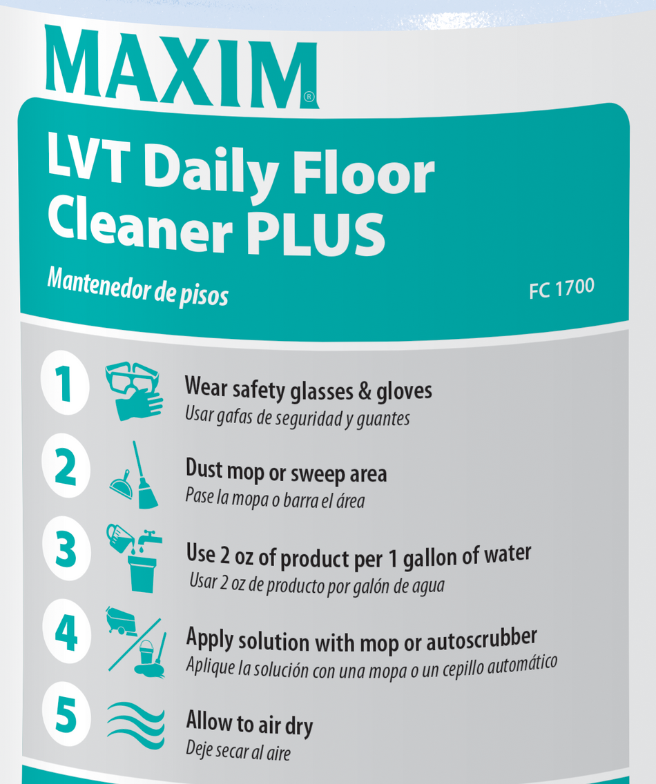 Midlab LVT Daily Floor Cleaner Plus, 4 / Carton