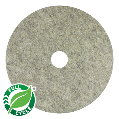 AMERICO Porko PLUS Burnishing Pads: 27 in, Blended Poly and Natural Fibers, 3000 RPM Max Speed, 5 PK