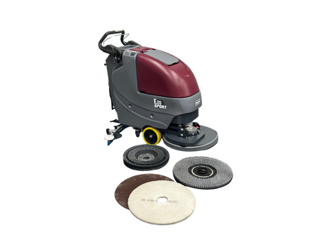 Minuteman E20-Sport 20″ Walk-Behind Floor Scrubber, High-Performance Scrub Polish & Finish Remover