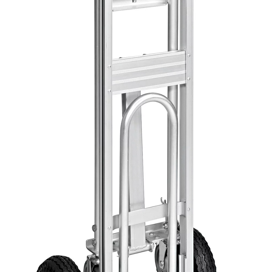 Aluminum 3-In-1 Hand Truck - Pneumatic Wheels