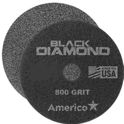 AMERICO Black DIAMOND White Cleaning Pads: 17 in, Synthetic Fiber, 3000 RPM Max Speed, 2 PK