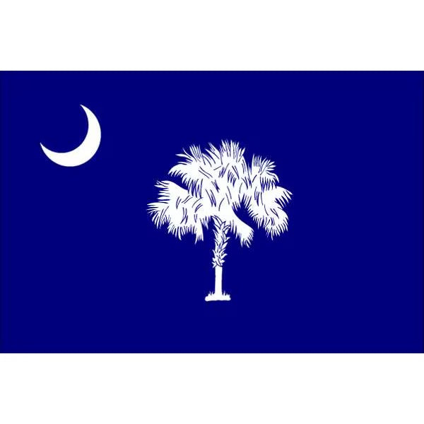 South Carolina State Flag, 3' x 5', nylon, 2 pack