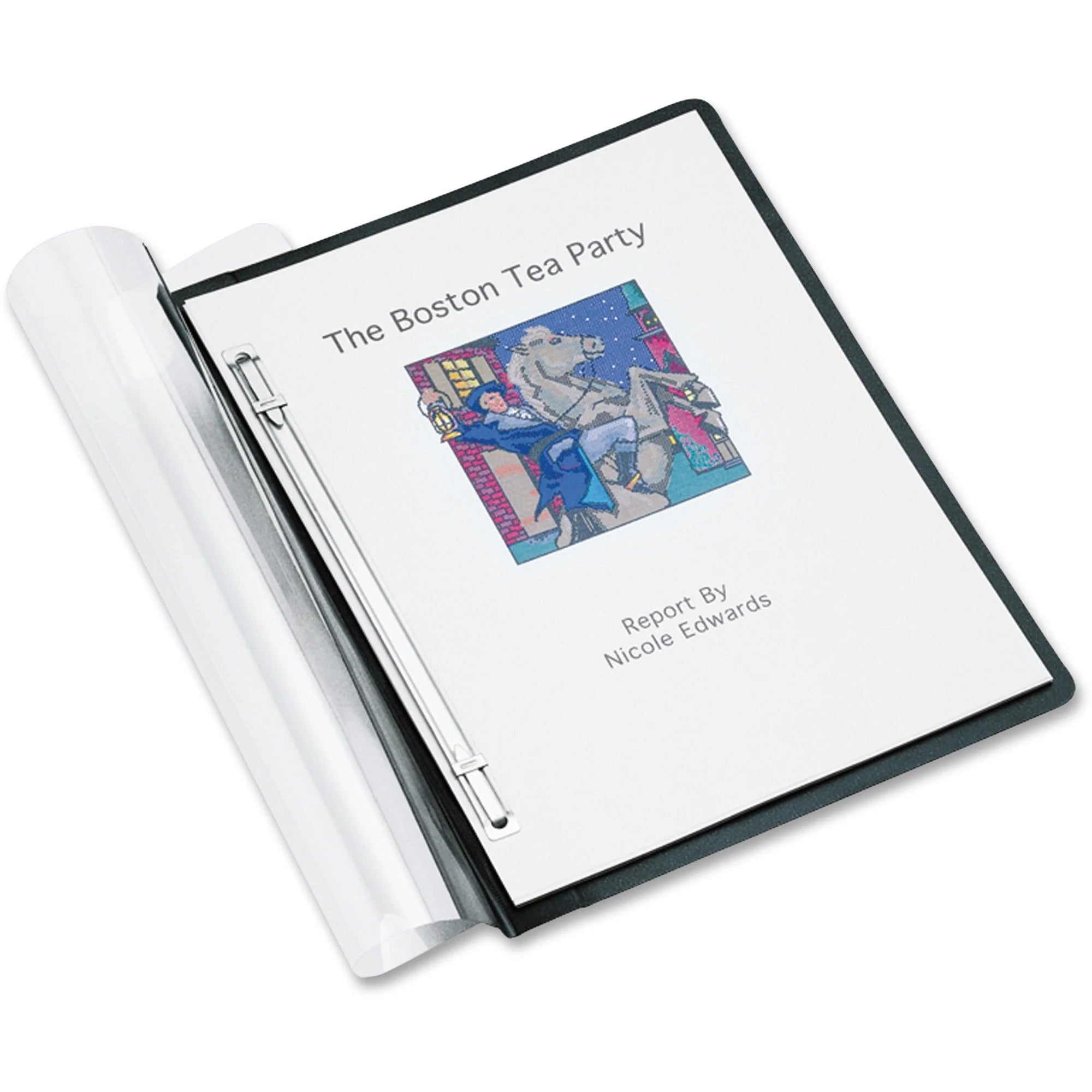 ACCO ACCOHIDE Letter Recycled Report Cover - Eco-Friendly 500-Sheet Capacity - Covers