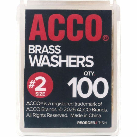 ACCO Brass Fastener Washers - Front
