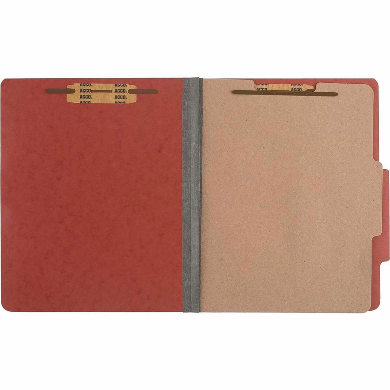 ACCO Letter Classification Folder - 2’’ Capacity - 8 1/2’’ x 11’’ - 4 Fastener(s) - 1 Divider(s) - pt. - Folders