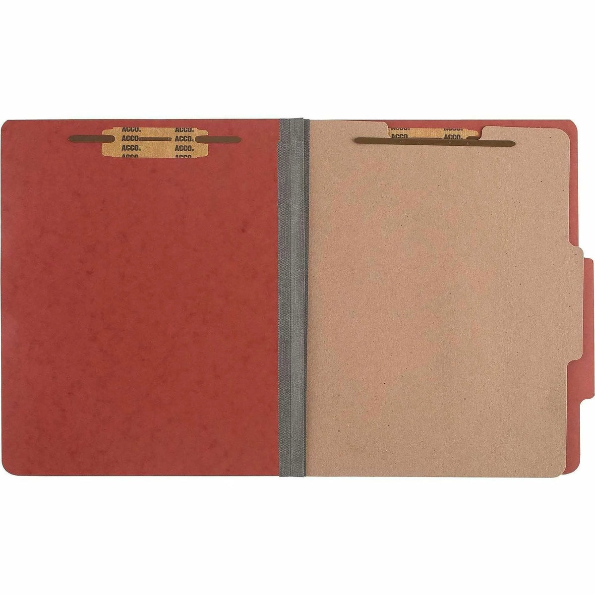 ACCO Earth Red Pressboard Classification Folders - 2’’ Capacity - 10/Box
