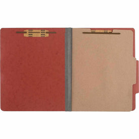 ACCO Earth Red Pressboard Classification Folders - 2’’ Capacity - 10/Box