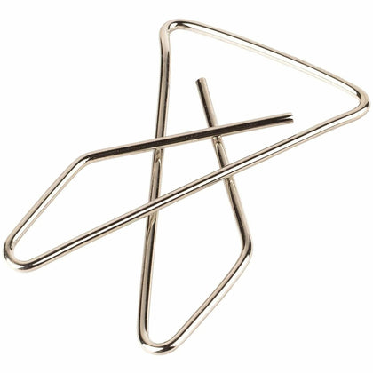 ACCO Ideal Clamps: No. 2 - 100 Sheet Capacity - Sturdy Tear-Resistant - Silver - 150/Pack - Paper Fasteners & Clamps