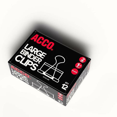 ACCO Large Foldback Binder Clips - Left
