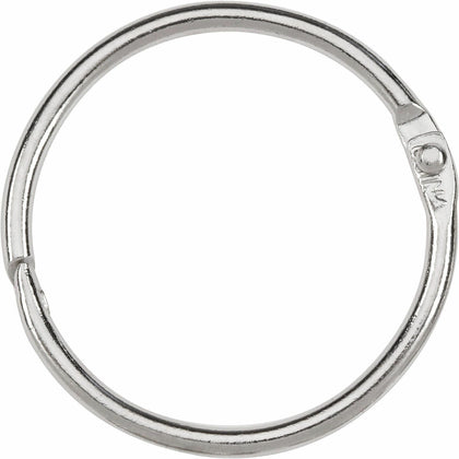 ACCO Loose-Leaf Rings: 1.50’’ Capacity Silver-Nickel Finish - 100/Box - Binder / Bulldog Clips