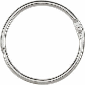 ACCO Loose-Leaf Rings: 1.50’’ Capacity Silver-Nickel Finish - 100/Box - Binder / Bulldog Clips