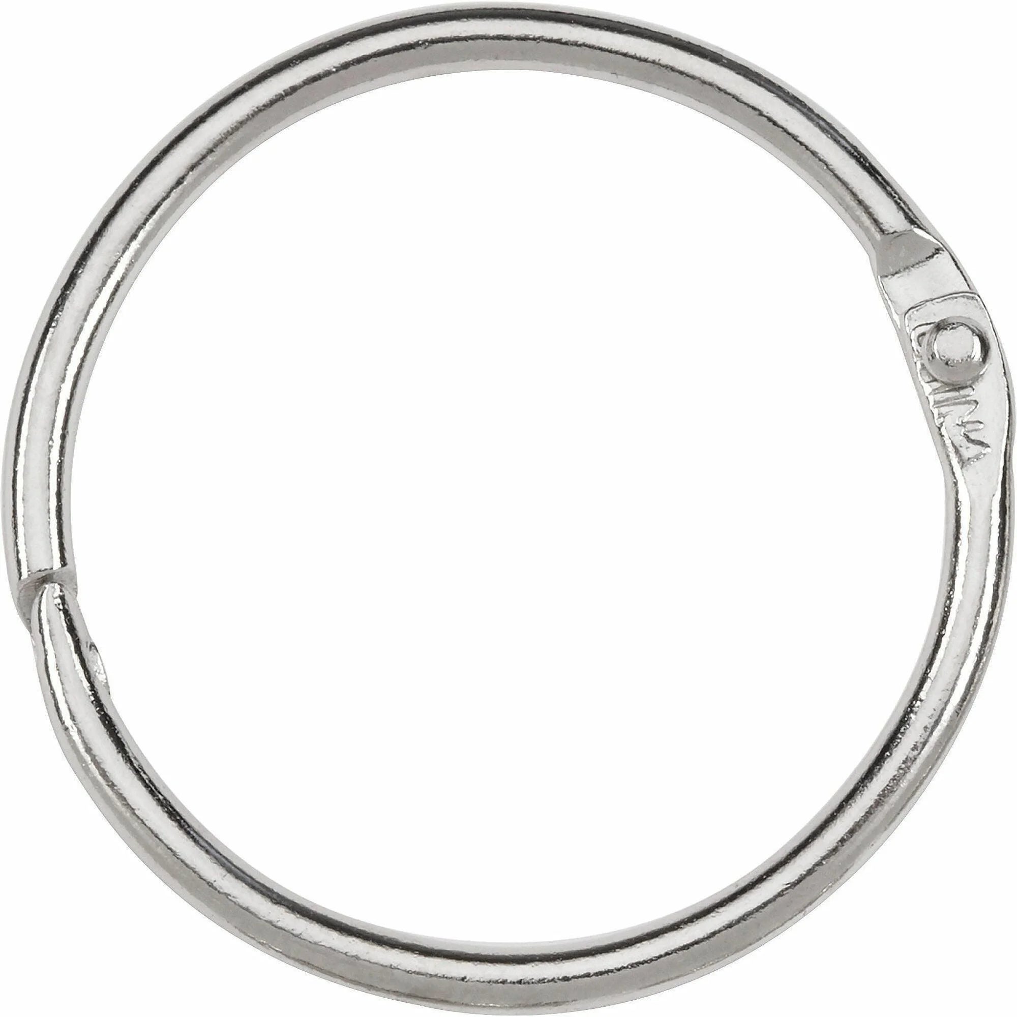 ACCO Loose-Leaf Rings: 1.50’’ Capacity Silver-Nickel Finish - 100/Box - Binder / Bulldog Clips