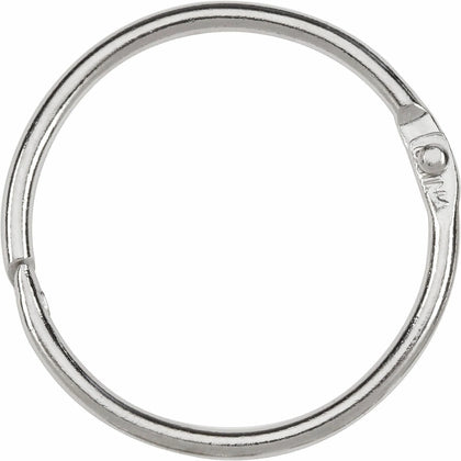 ACCO Loose-Leaf Rings: 1.50’’ Capacity Silver-Nickel Finish - 100/Box - Binder / Bulldog Clips