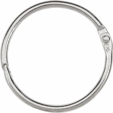ACCO Loose-Leaf Rings: 1.50’’ Capacity Silver-Nickel Finish - 100/Box - Binder / Bulldog Clips
