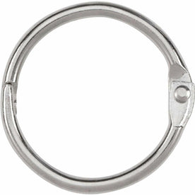 ACCO Loose-Leaf Rings: 1’’ Capacity Silver Nickel Finish - Binder / Bulldog Clips