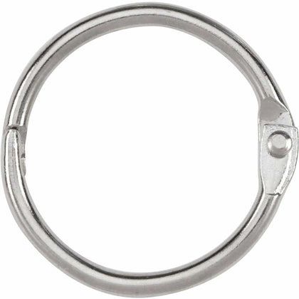 ACCO Loose-Leaf Rings: 1’’ Capacity Silver Nickel Finish - Binder / Bulldog Clips
